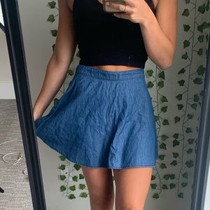 forever 21 denim skirt